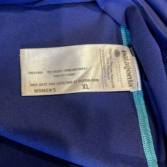 Patagonia athletic tennis dress blue pink racerback Sz XL - Picture 14 of 16